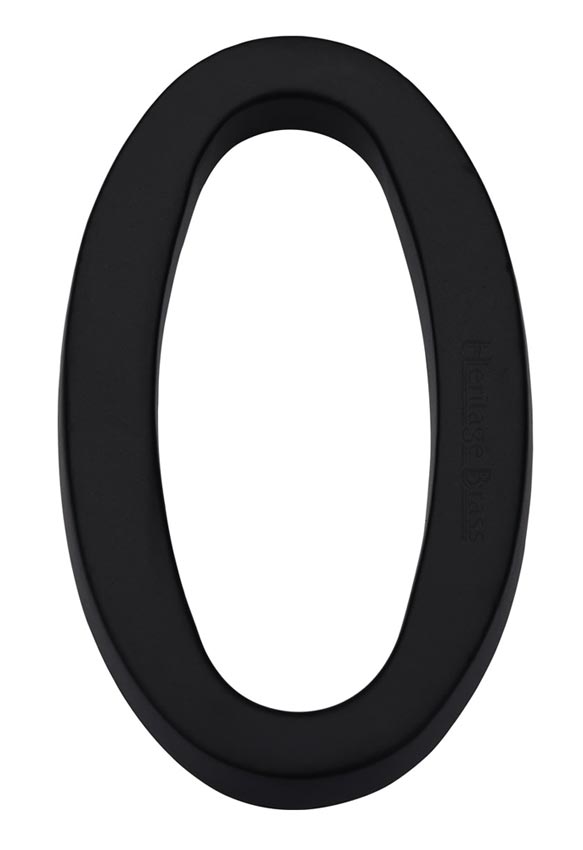 Heritage C1560 Matt Black 76mm (3in) Door Numbers