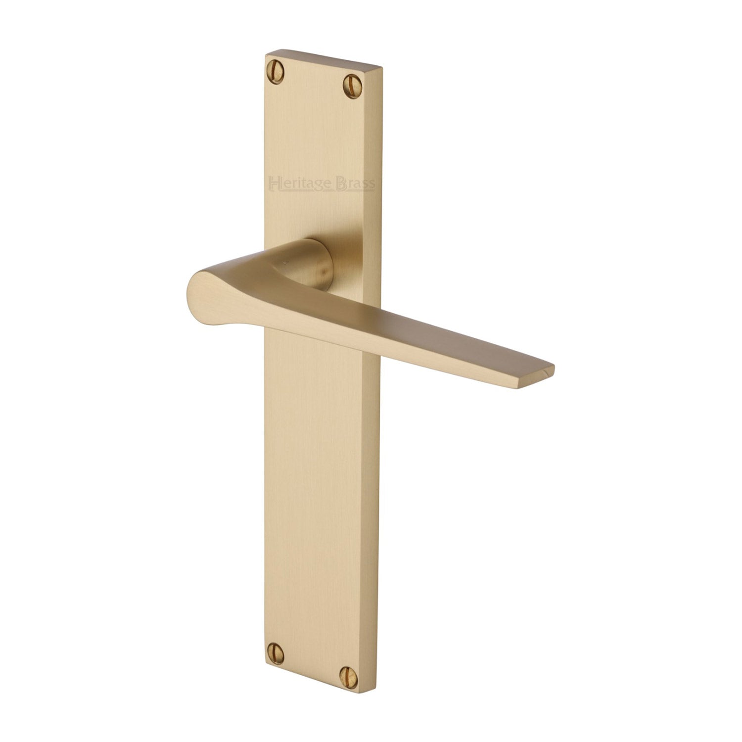 Gio Satin Brass Latch Door Handles VT8110-SB