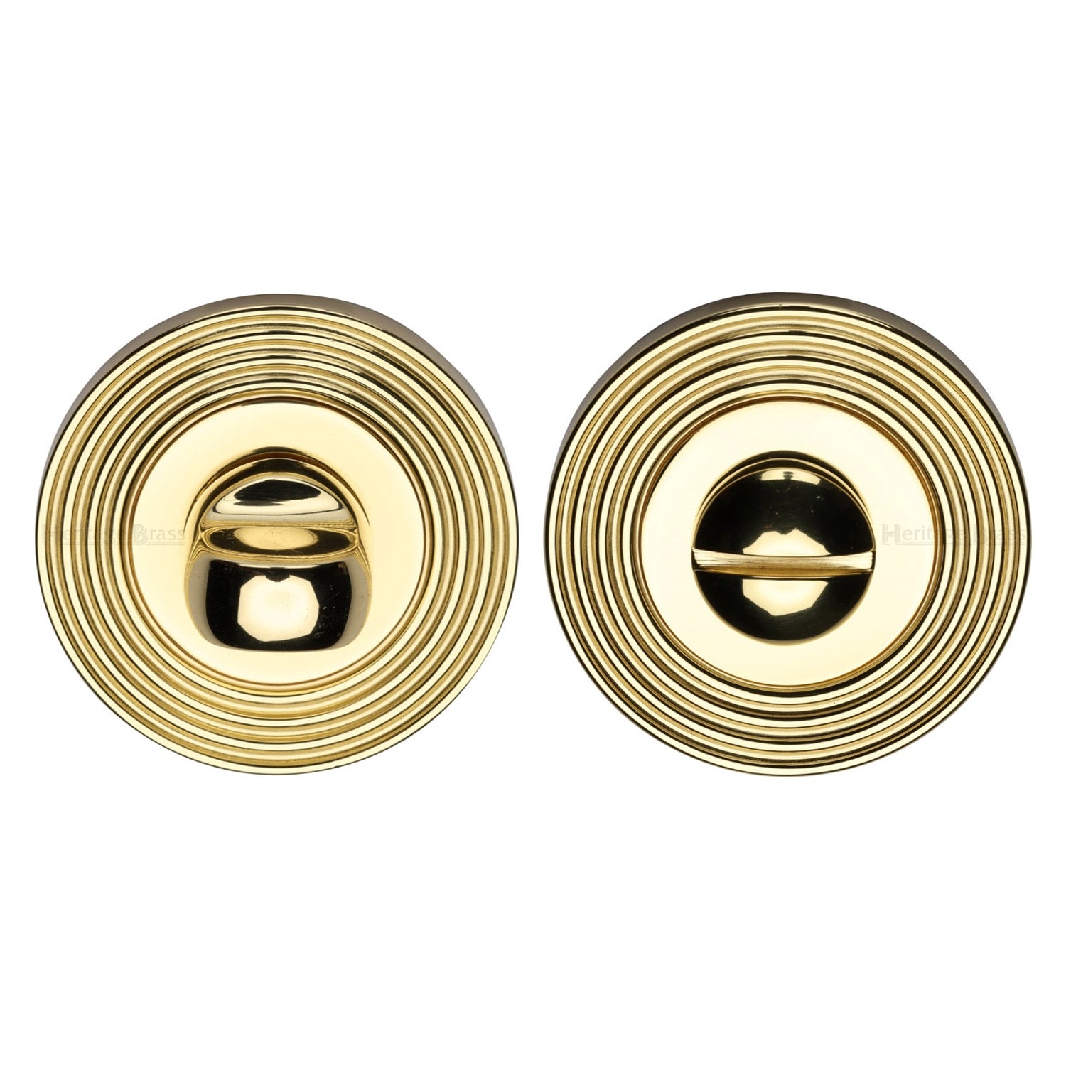 Polished Brass Reeded Turn and Release 53mm RR4049-PB