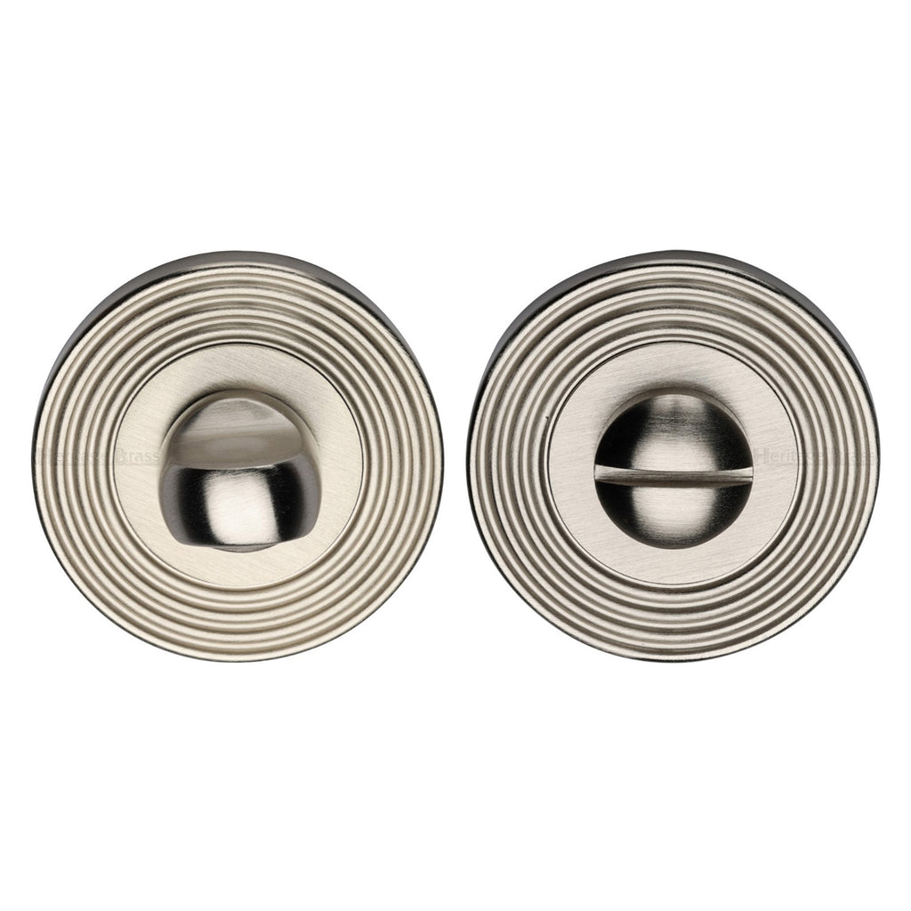 Satin Nickel Reeded Turn and Release 53mm RR4049-SN
