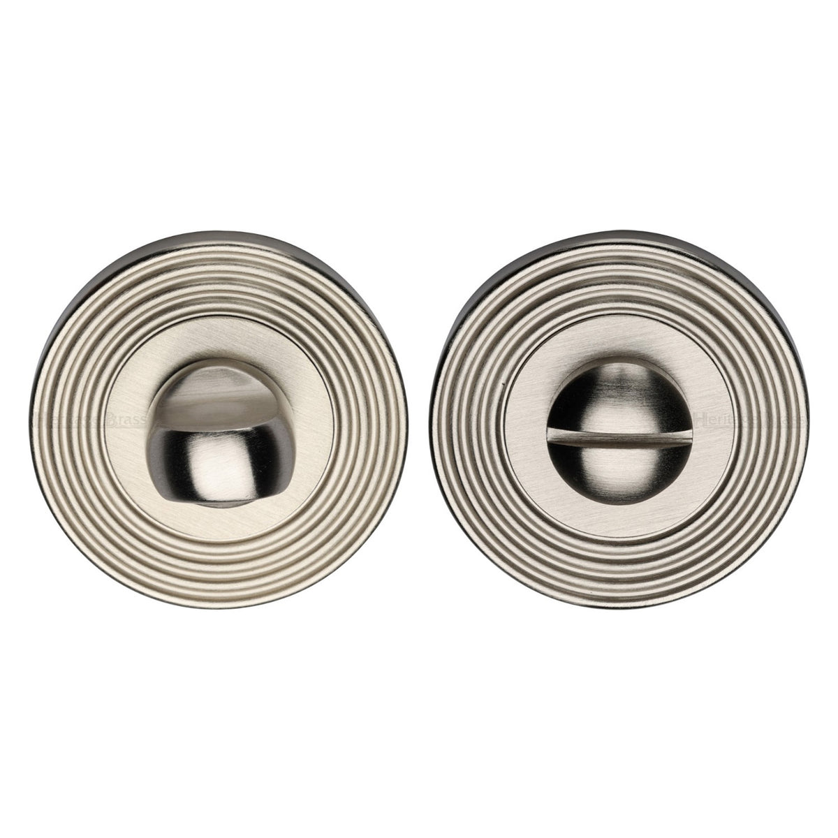 Satin Nickel Reeded Turn and Release 53mm RR4049-SN