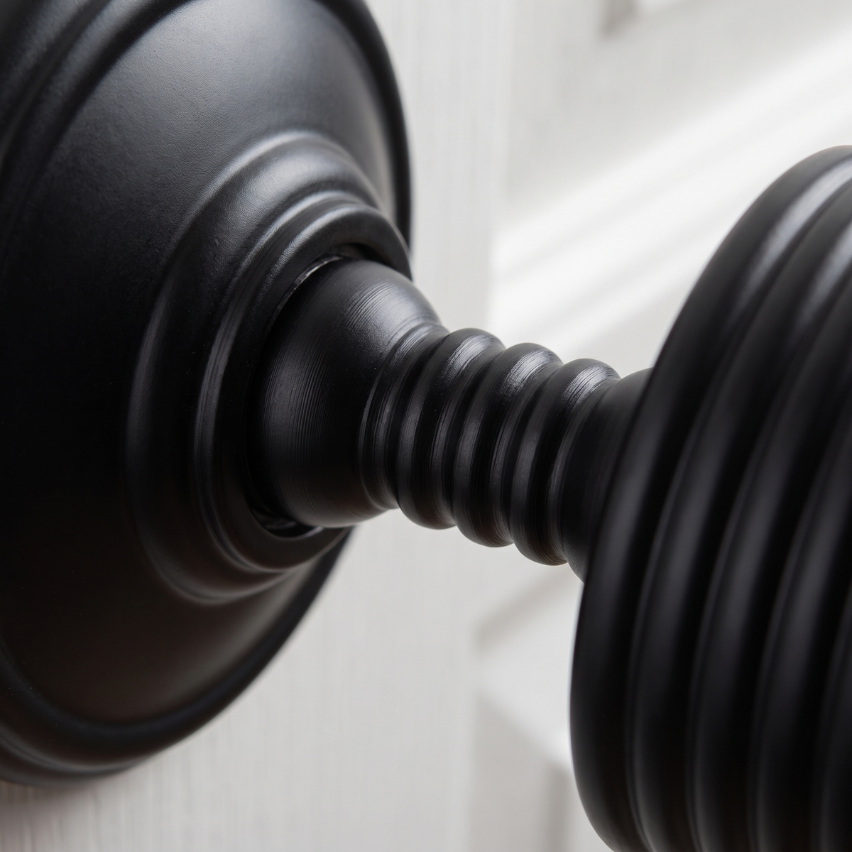 Oxford Matt Black Door Knob Set SB2124BLK
