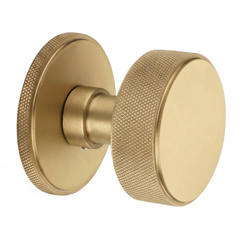 Connaught Satin Brass Door Knob Set SB2123SB