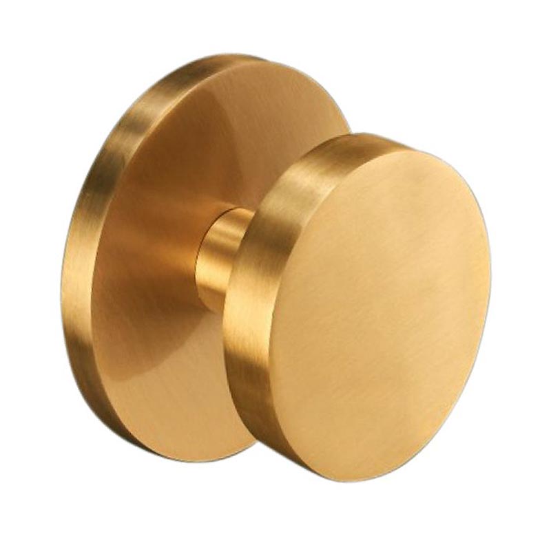 Circle Satin Brass Centre Door Knob 90mm SB2203SB