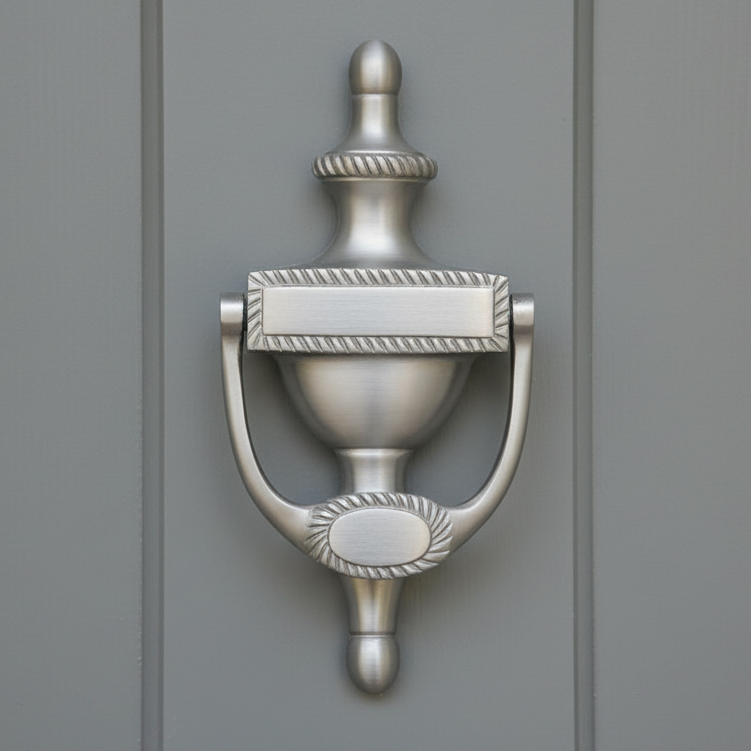 Georgian Urn Knocker Satin Chrome 165mm SB4105SC