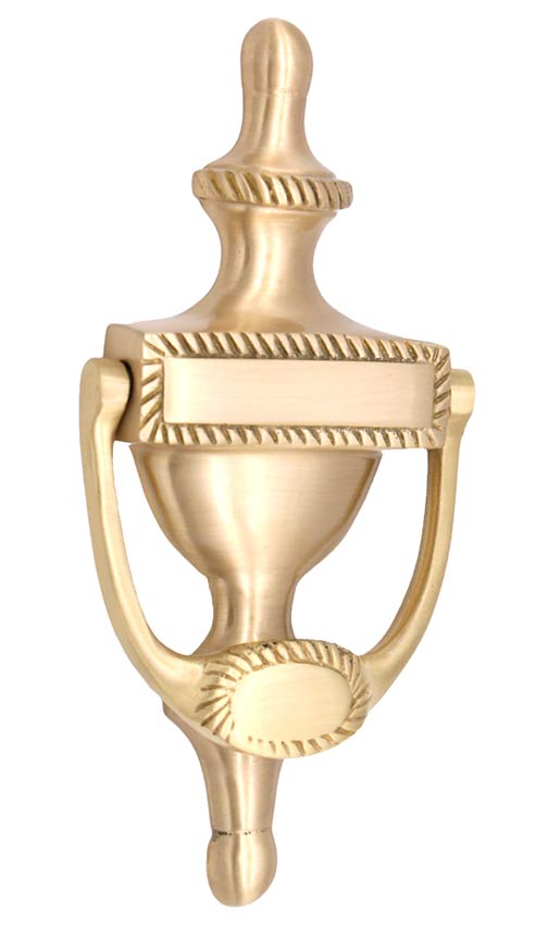 Georgian Urn Knocker Satin Brass 165mm SB4105SB