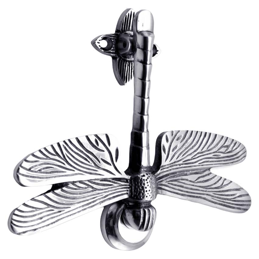 Dragonfly Door Knocker Polished Chrome 145mm SB4108PC
