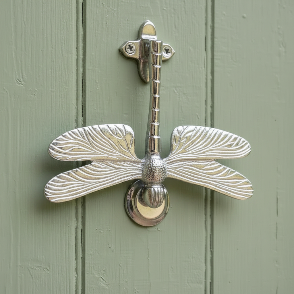 Dragonfly Door Knocker Polished Chrome 145mm SB4108PC