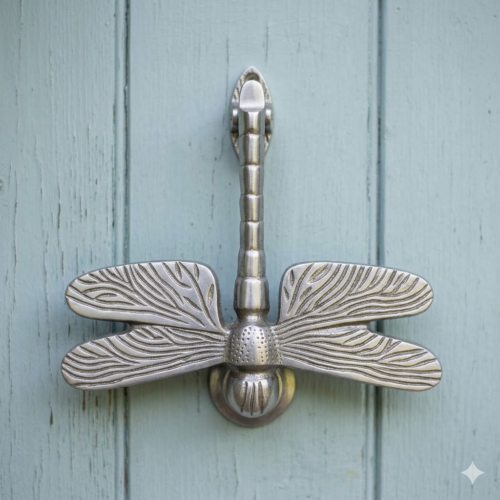 Dragonfly Door Knocker Satin Chrome 145mm SB4108SC