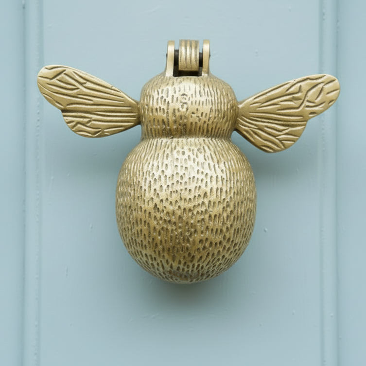 Satin Brass Bumble Bee Door Knocker 95mm SB4111SB