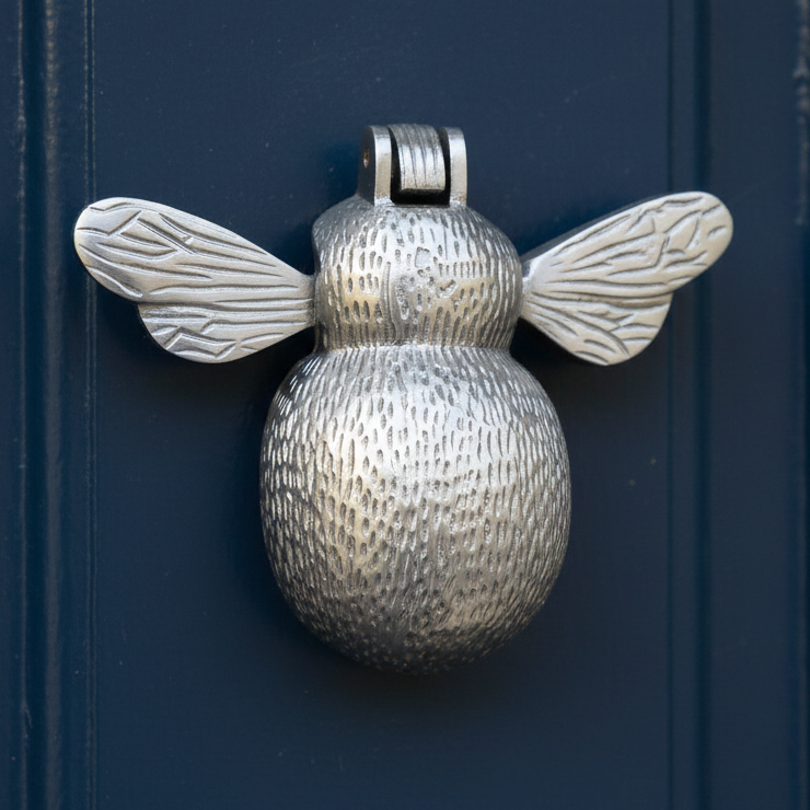 Satin Chrome Bumble Bee Door Knocker 95mm SB4111SC