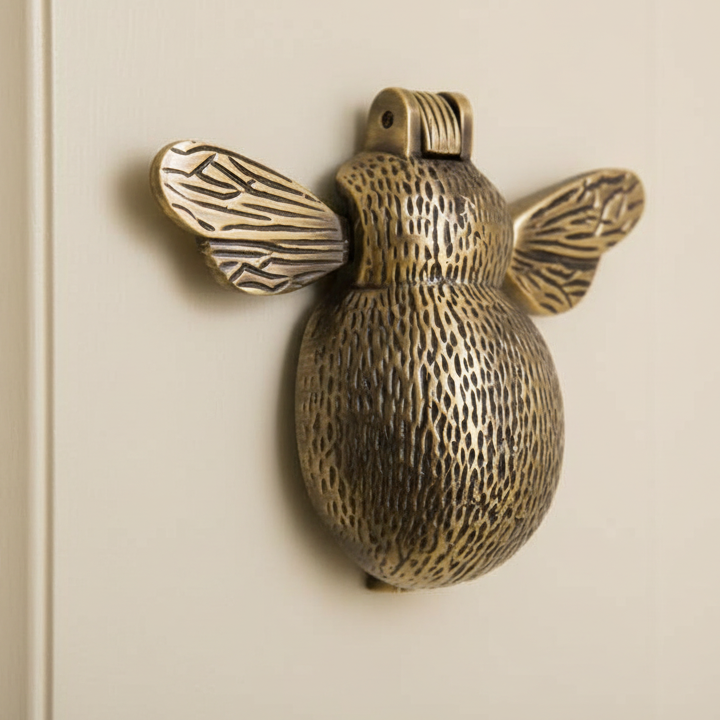 Antique Brass Bumble Bee Door Knocker 95mm SB4111ANT