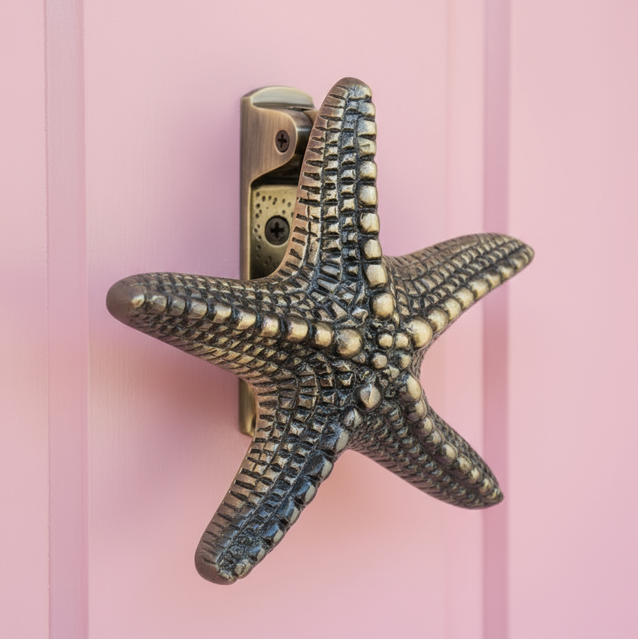 Antique Brass Starfish Door Knocker 155mm SB4112ANT