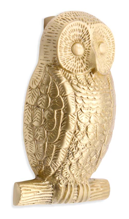 Satin Brass Owl Door Knocker SB4109SB