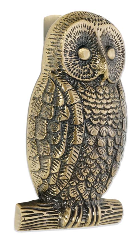 Antique Brass Owl Door Knocker SB4109ANT