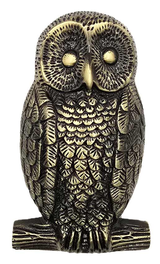 Antique Brass Owl Door Knocker SB4109ANT
