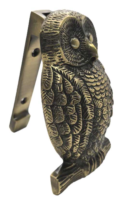 Antique Brass Owl Door Knocker SB4109ANT