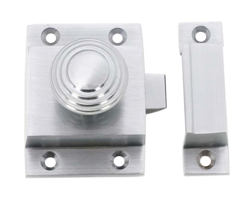 Satin Chrome Beehive Cupboard Catch SB2352SC – Door Furniture Direct