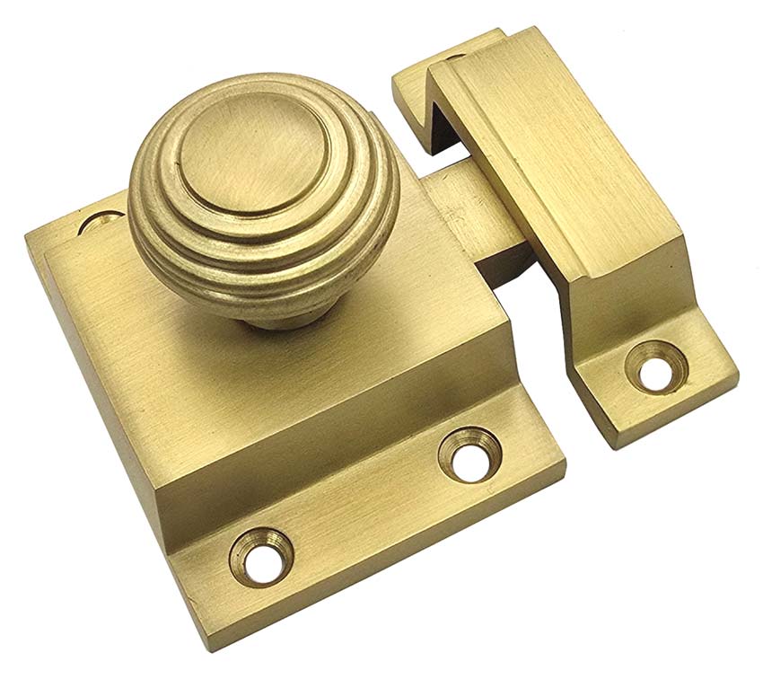 Satin Brass Beehive Cupboard Catch SB2352SB