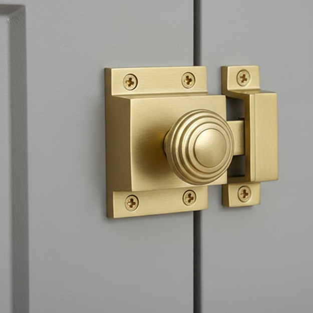 Satin Brass Beehive Cupboard Catch SB2352SB