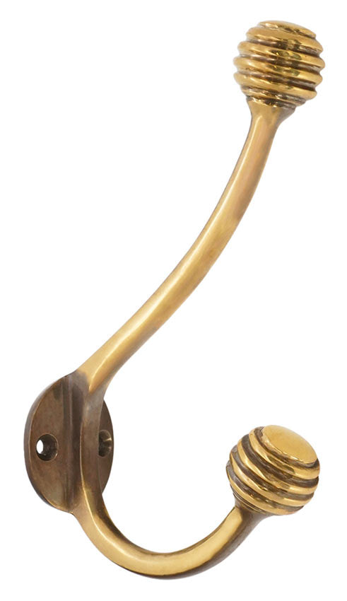 Aged Brass Beehive Hat & Coat Hook SB6187AB