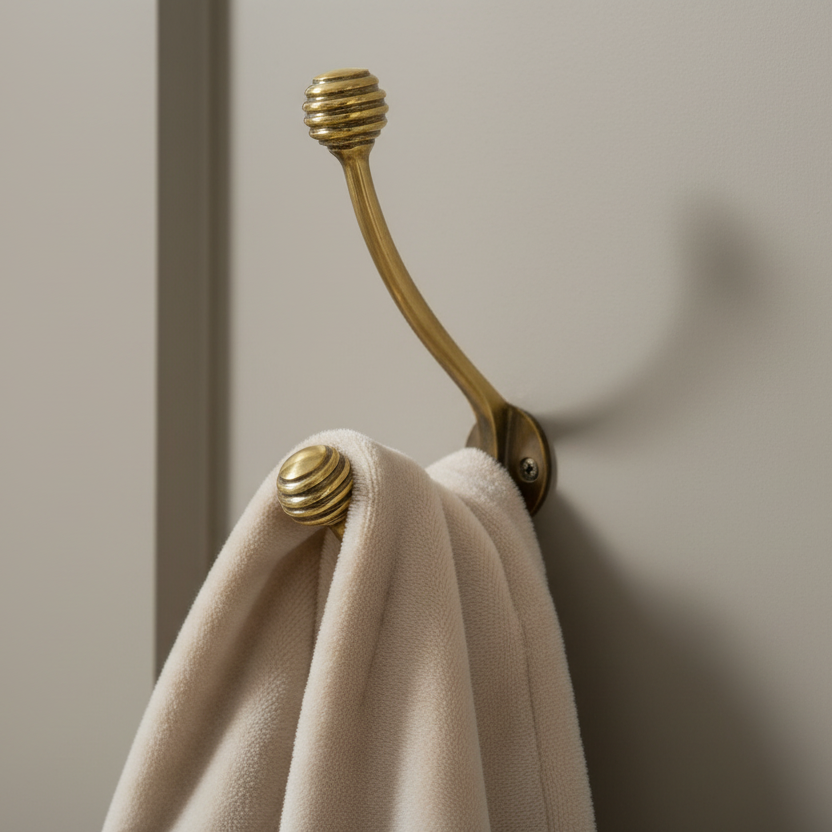 Aged Brass Beehive Hat & Coat Hook SB6187AB