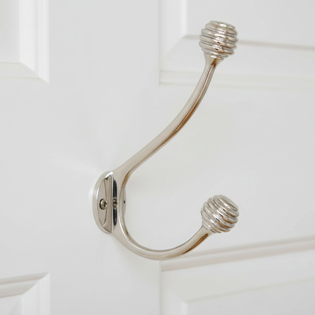 Polished Nickel Beehive Hat & Coat Hook SB6187PN