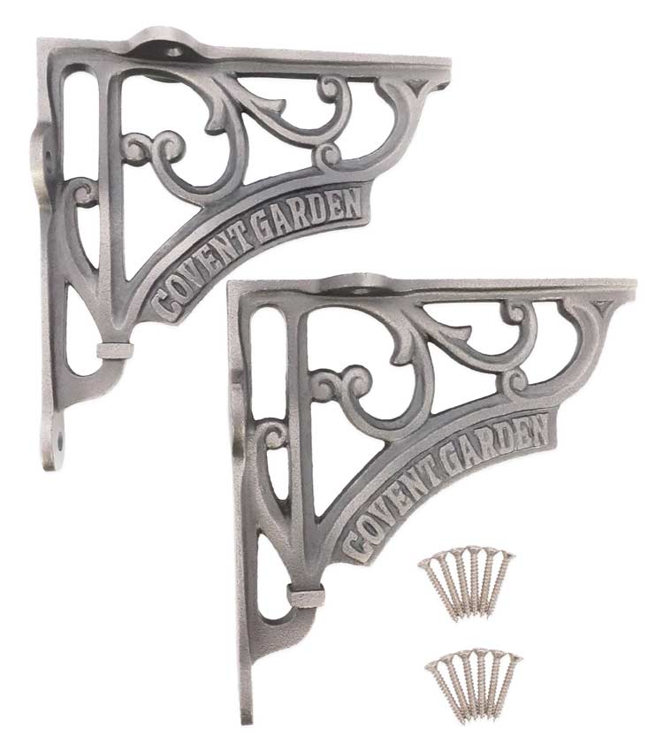 Covent Garden Pewter Cast Iron Shelf Brackets 150mm BR708PEW