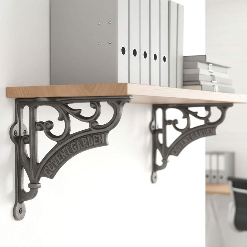 Covent Garden Pewter Cast Iron Shelf Brackets 150mm BR708PEW