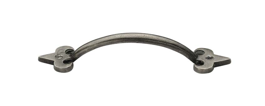 Rustic Pewter Fleur de Lys Cabinet Pull Handle
