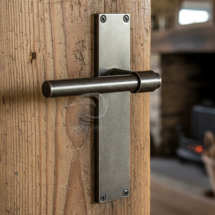 Rustic Pewter Fountain Door Handles