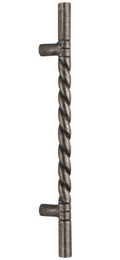 Rustic Pewter Rope Heavy Pull Handle
