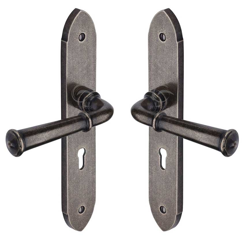 Rustic Pewter Hadley Door Handles