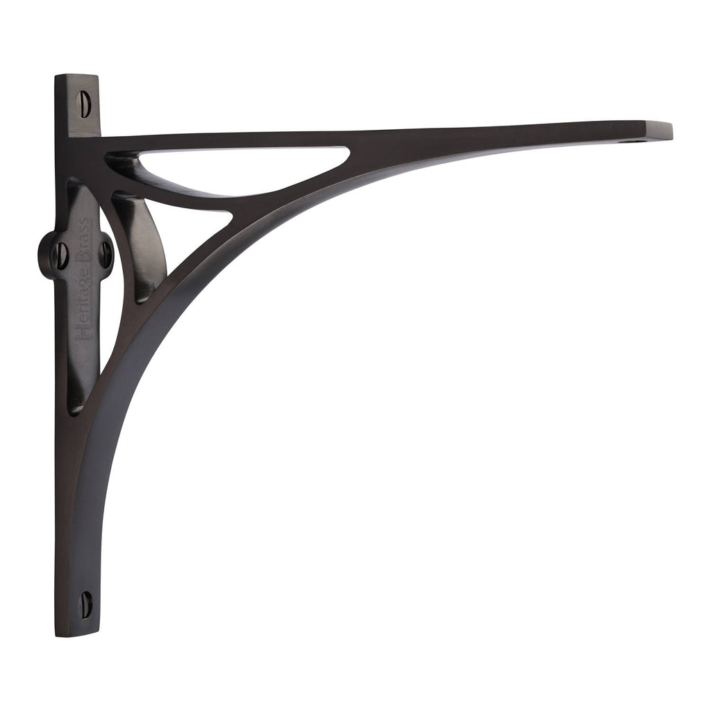 Matt Bronze Bridge Heavy Shelf Brackets 8x6.5in