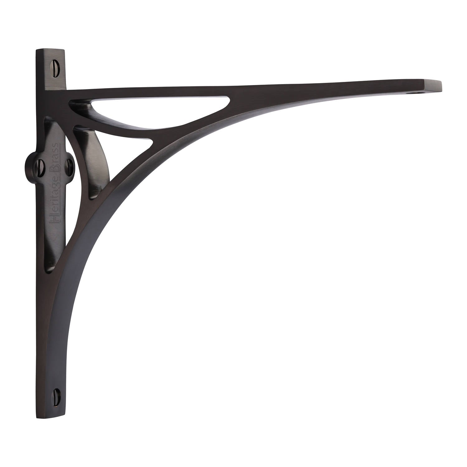 Matt Bronze Bridge Heavy Shelf Brackets 8x6.5in