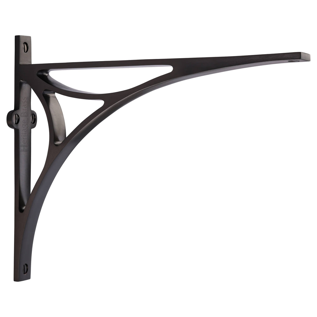 Matt Bronze Bridge Heavy Shelf Brackets 10x8in