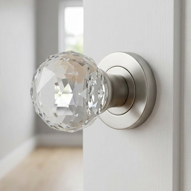 Cut Glass Mortice Door Knobs