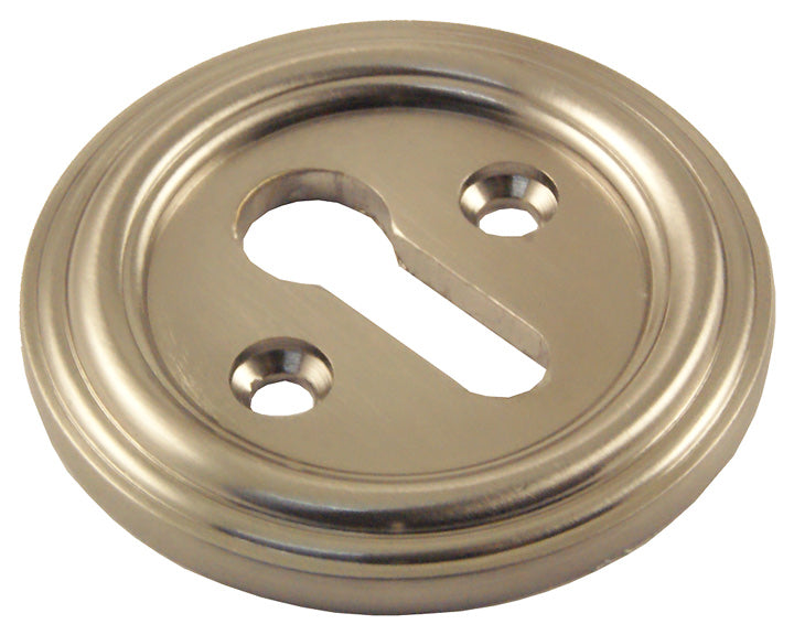Satin Nickel Keyhole Escutcheon 42mm