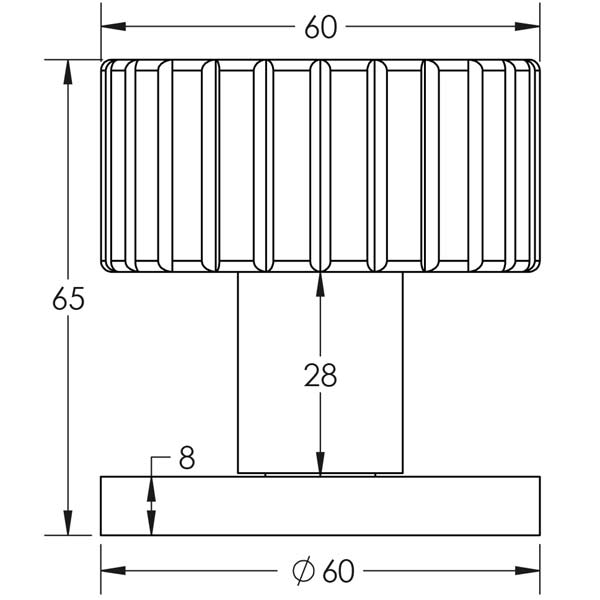 Satin Brass Cog Mortice Door Knobs 60mm