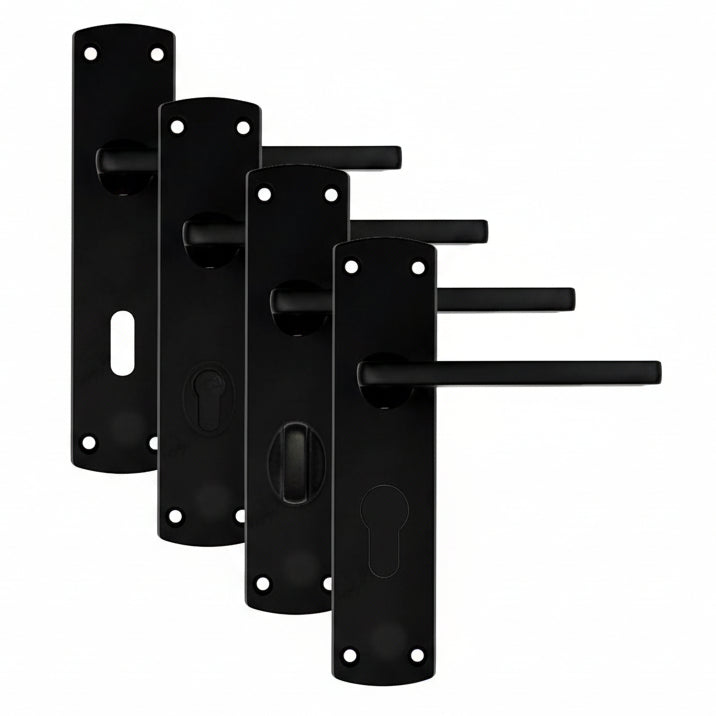 Stanza Leon Matt Black Door Handles