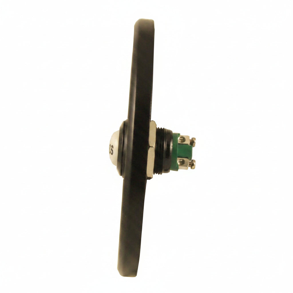 Matt Black Circular Bell Push with China Press 60mm