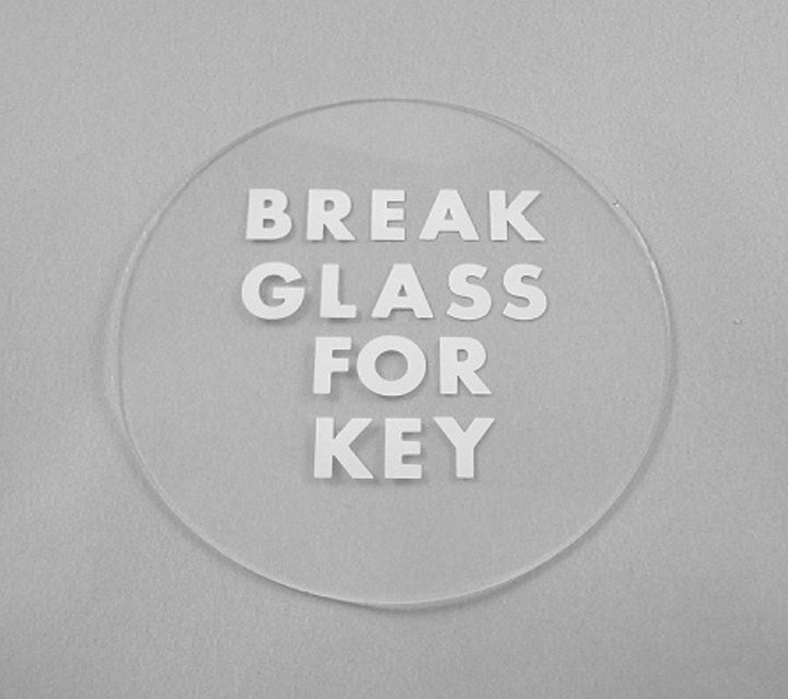 Glass for Fire Door Key Box