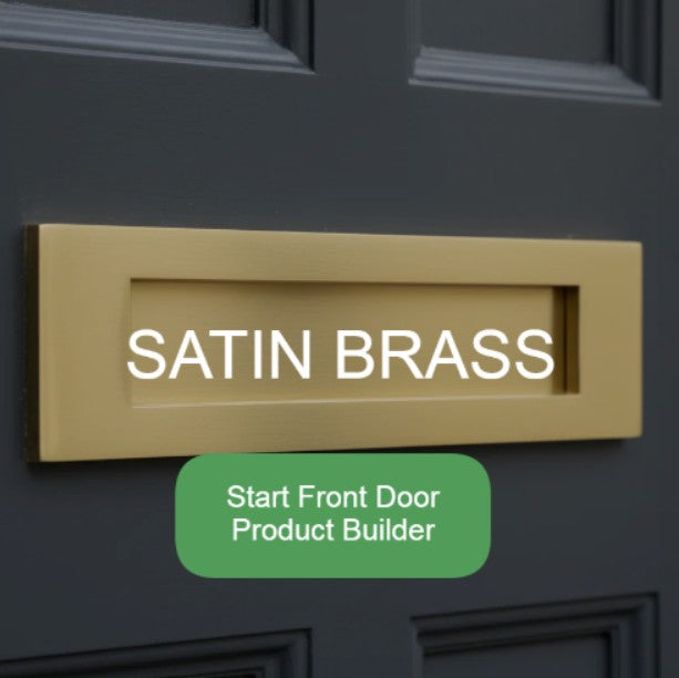 Satin Brass Front Door Furniture Set Builder