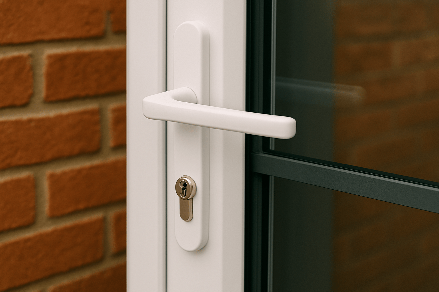 uPVC door handle measurements