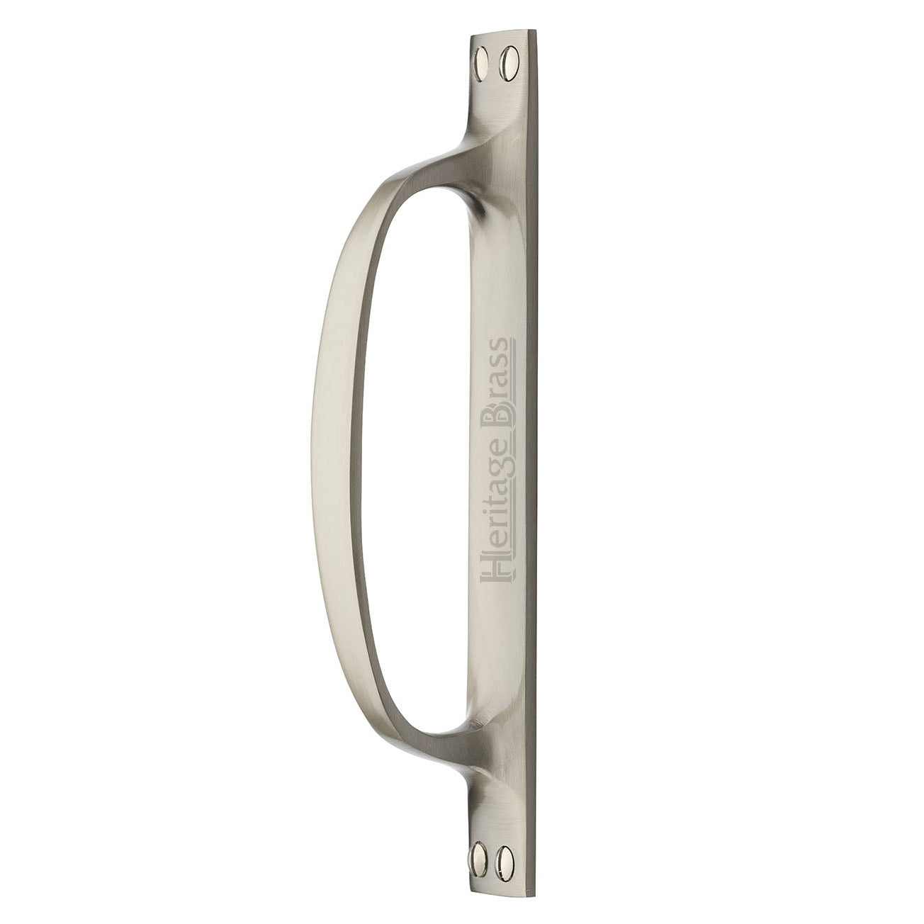 Heritage V1142 Satin Nickel Pull Handle on Plate 170x25mm