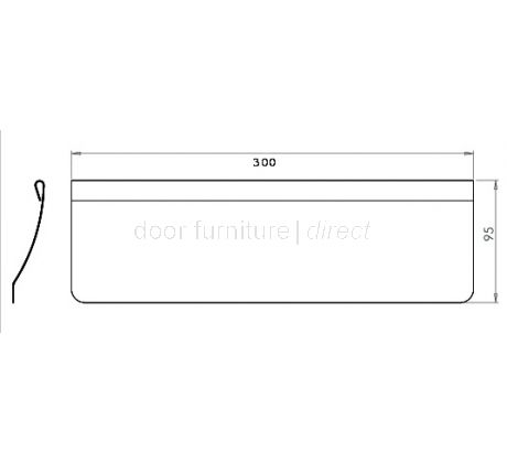 Brass Letter Tidy 300 x 95mm