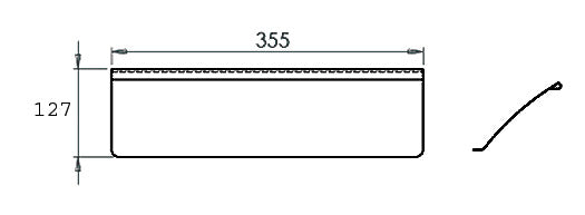 Chrome Innertidy 355x127mm