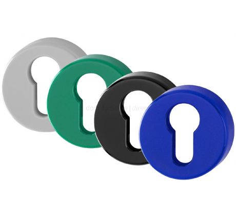 Coloured Nylon EURO Escutcheon In Pairs