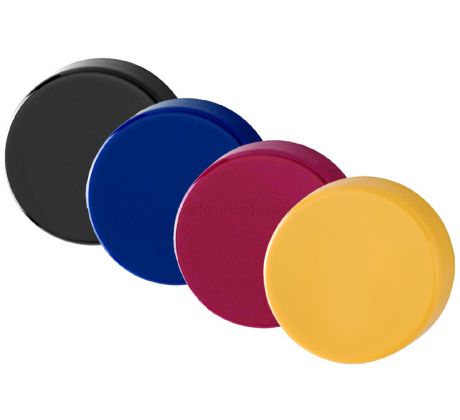Coloured Nylon Blind (Blank) Escutcheon in Pairs