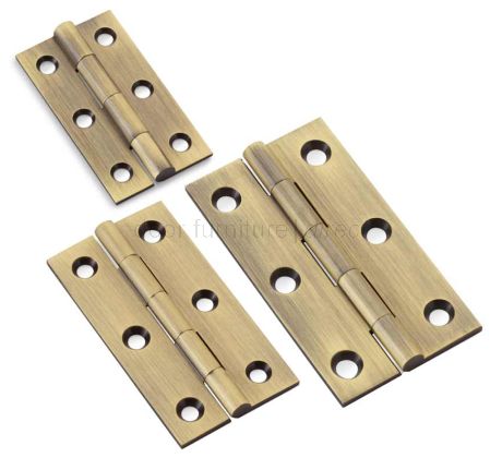 Antique Brass Cabinet Hinges In Pairs